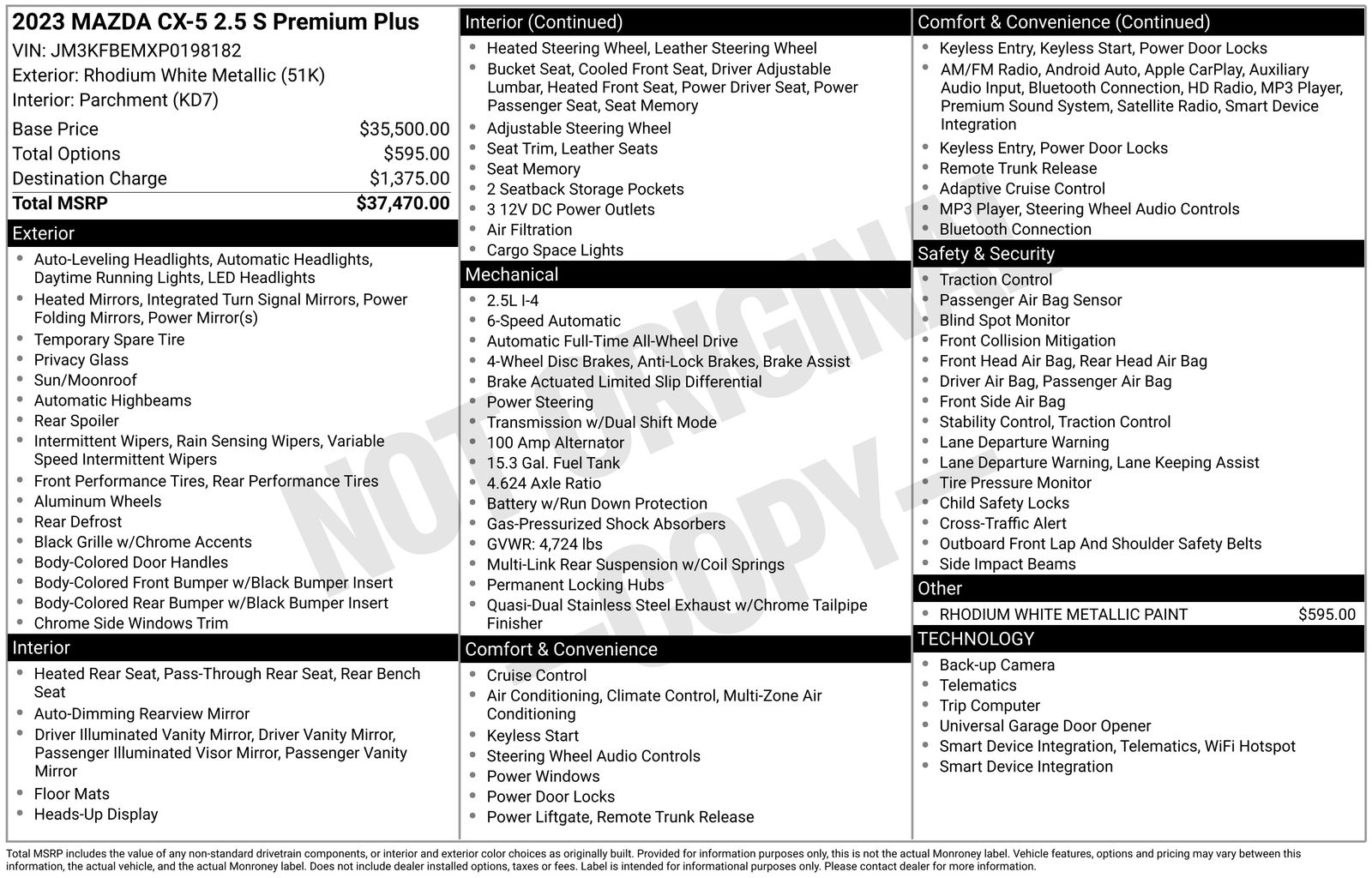 Used Car 2023 Mazda Cx-5  2.5 S Premium Plus Package For Sale Under $30,000 In Austin, Texas