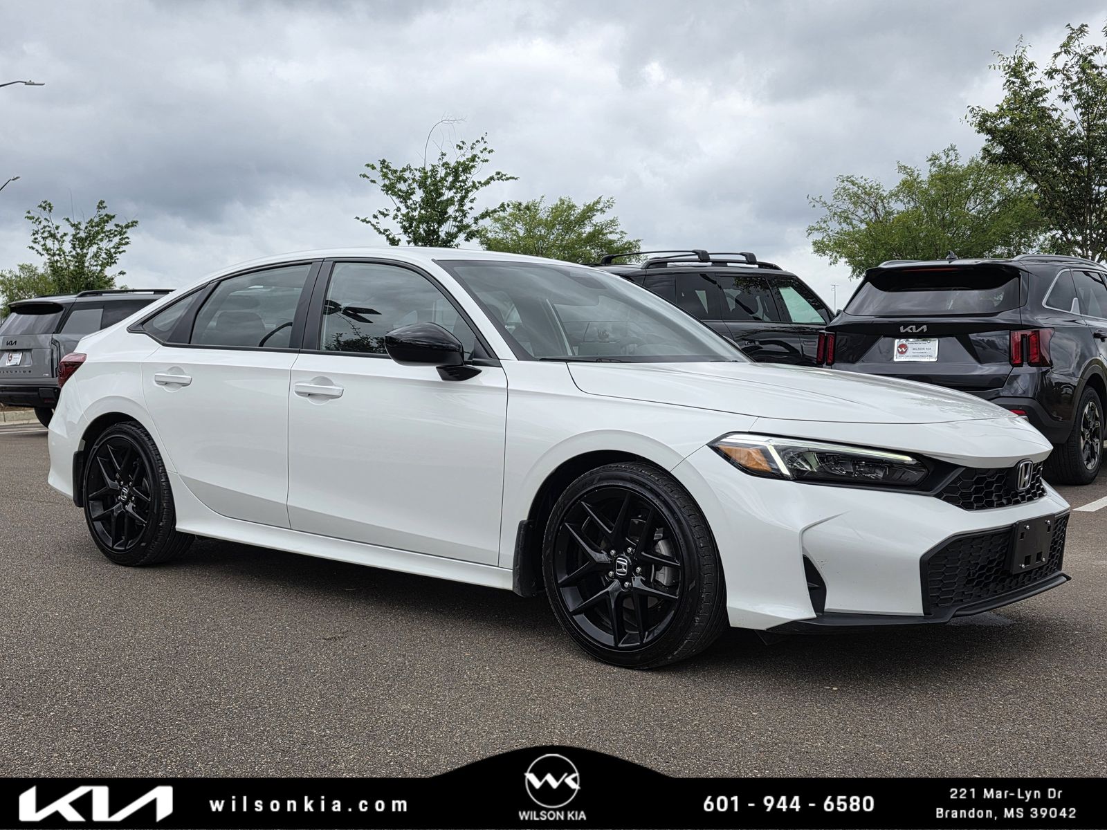 Platinum White Pearl 2026 Honda Civic Sport FWD Sedan Front-Wheel Drive Continuously Variable Transmission