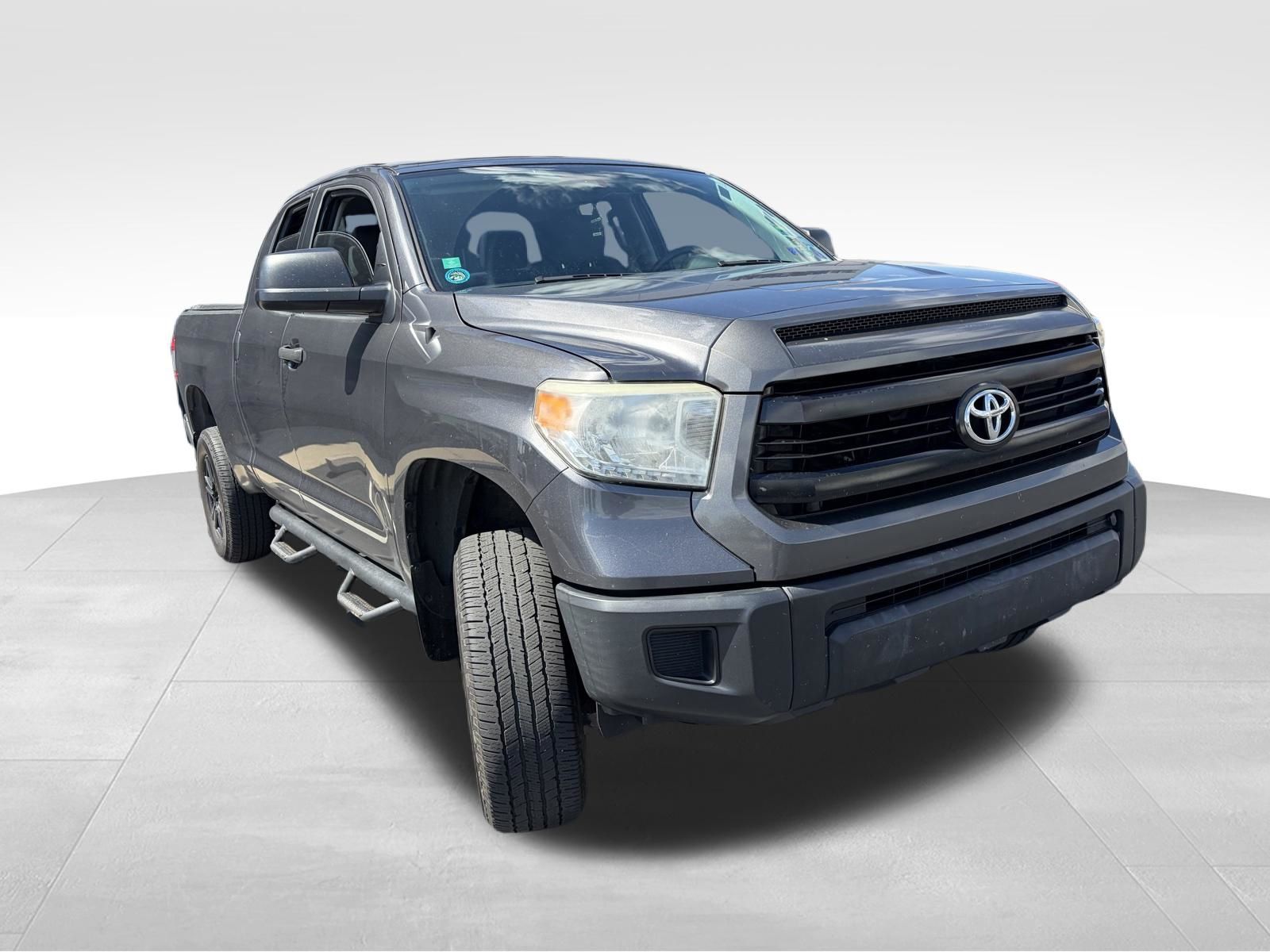 Gray 2014 Toyota Tundra SR Double Cab 5.7L 4WD Pickup Truck Four-Wheel Drive 6-Speed Automatic Overdrive