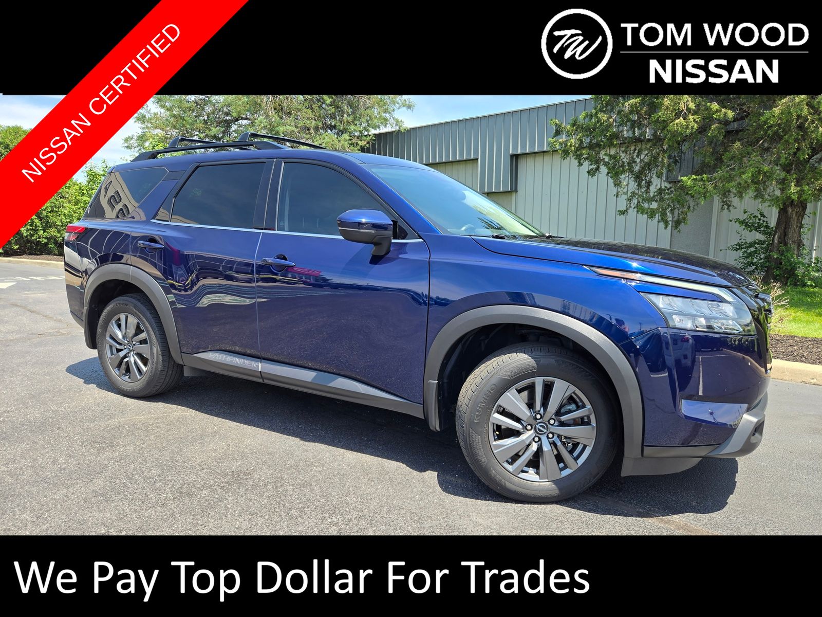 Deep Ocean Blue Pearl 2023 Nissan Pathfinder SV 4WD SUV / Crossover All-Wheel Drive 9-Speed Automatic