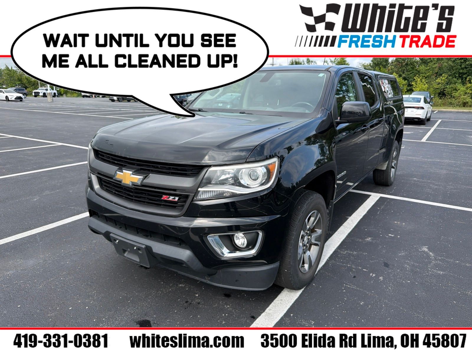 Black 2017 Chevrolet Colorado Pickup Truck Four-Wheel Drive 8-Speed Automatic
