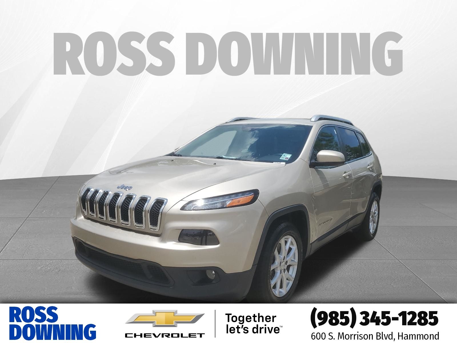 2015 Jeep Cherokee Latitude Beige at Toyota of Kenner