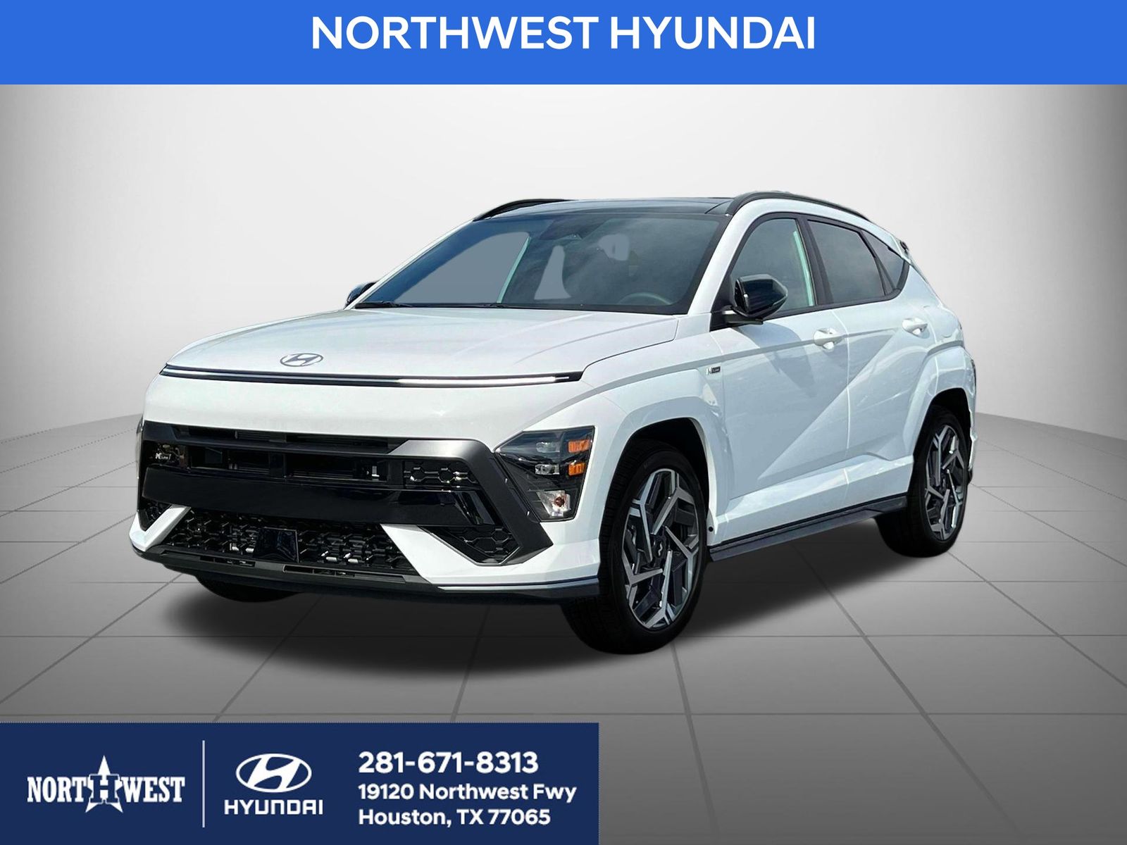 Atlas White 2024 Hyundai Kona N Line FWD SUV / Crossover Front-Wheel Drive 8-Speed Automatic