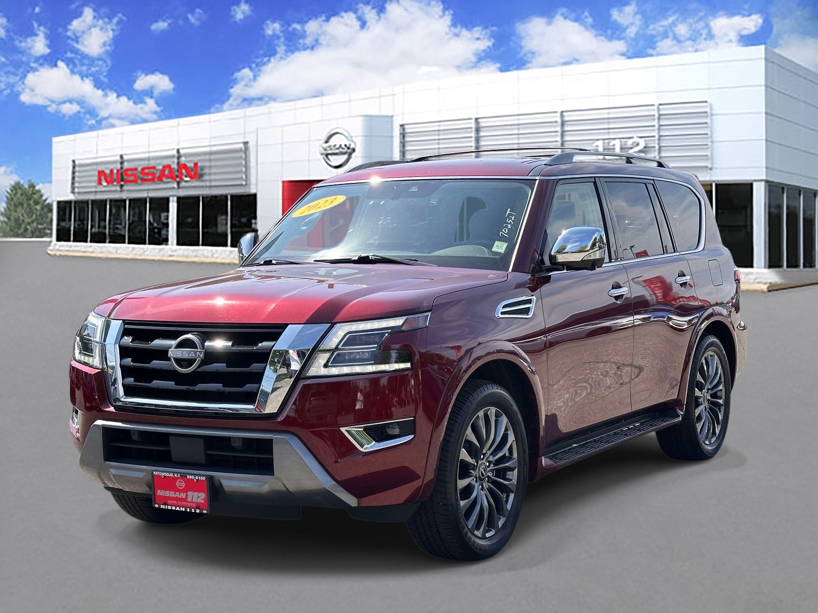 Red Pearl 2023 Nissan Armada Platinum 4WD SUV / Crossover Four-Wheel Drive 7-Speed Automatic