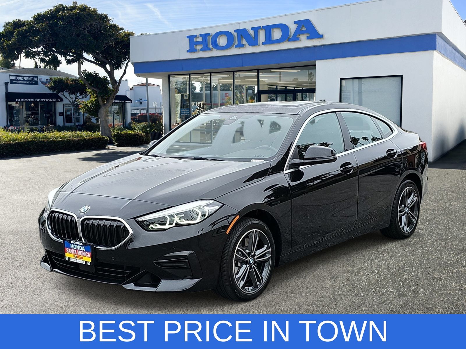Black Sapphire Metallic 2024 BMW 2 Series Sedan All-Wheel Drive 8-Speed Automatic