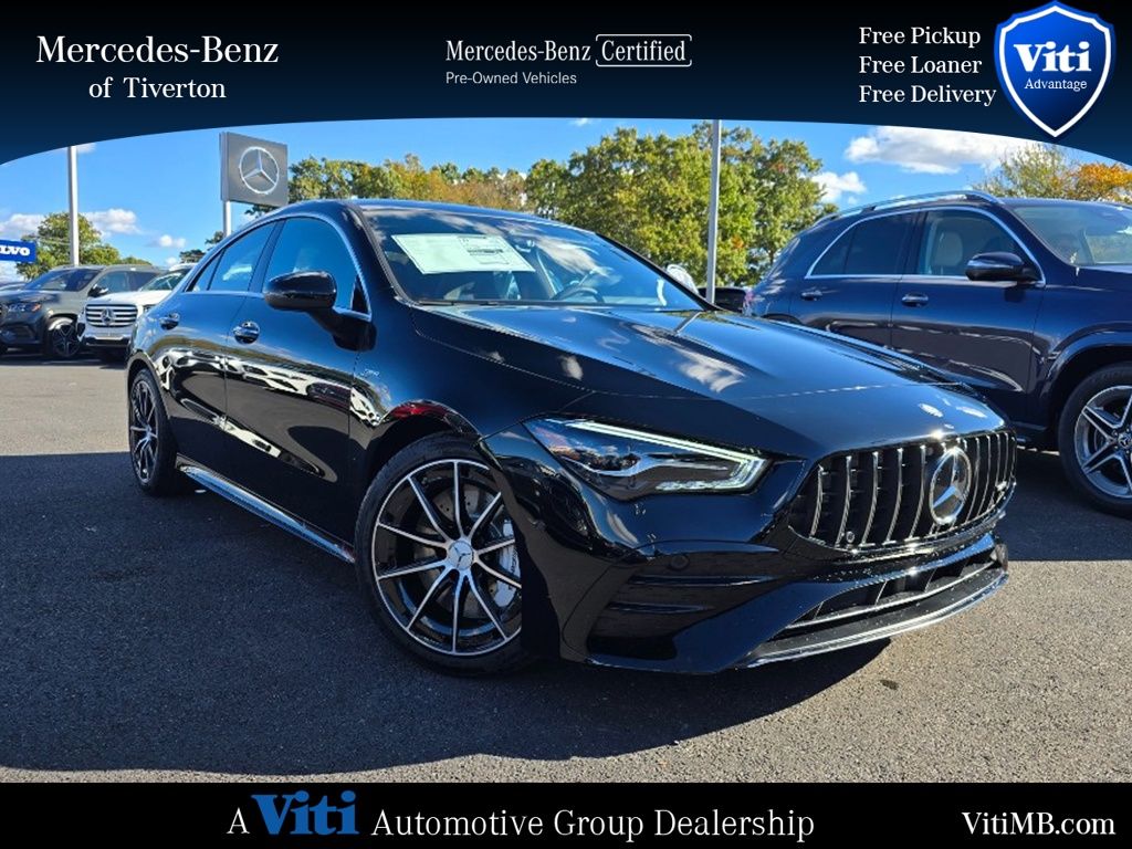 Night Black 2025 Mercedes-Benz CLA AMG CLA 35 4MATIC Coupe All-Wheel Drive 8-Speed Automatic