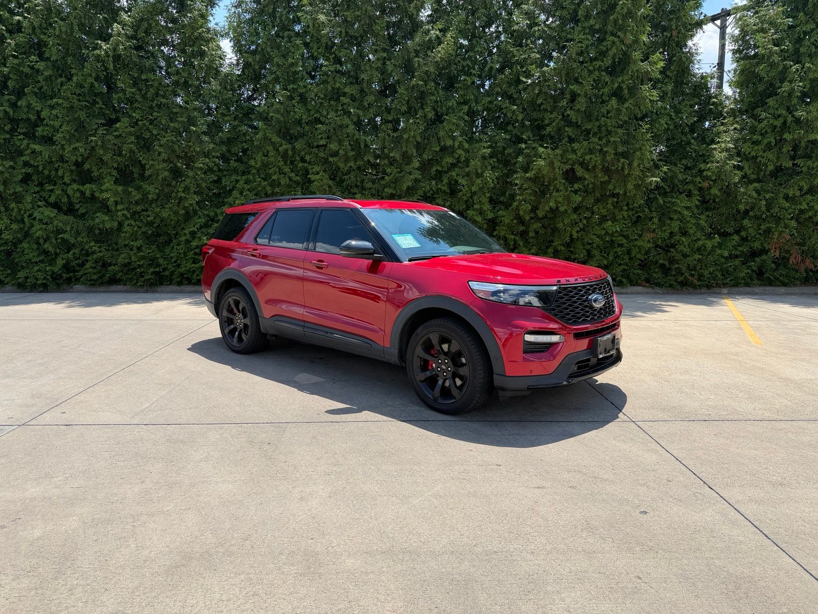 Rapid Red Metallic Tinted Clearcoat 2020 Ford Explorer SUV / Crossover All-Wheel Drive Automatic