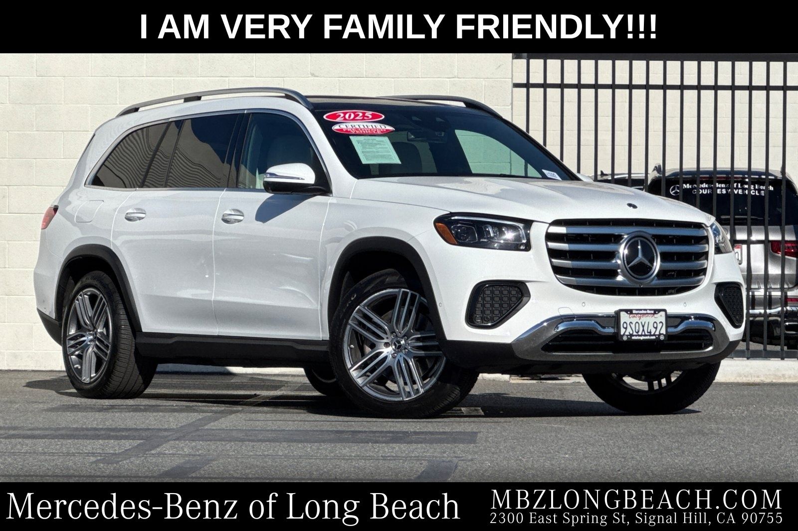 Polar White 2025 Mercedes-Benz GLS SUV / Crossover All-Wheel Drive 9-Speed Automatic