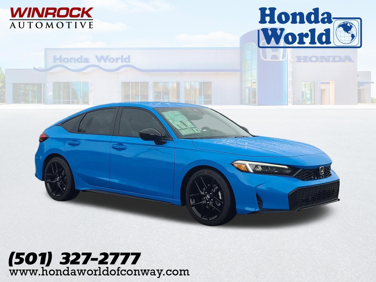 Boost Blue Pearl 2026 Honda Civic Hatchback Hatchback Front-Wheel Drive Continuously Variable Transmission