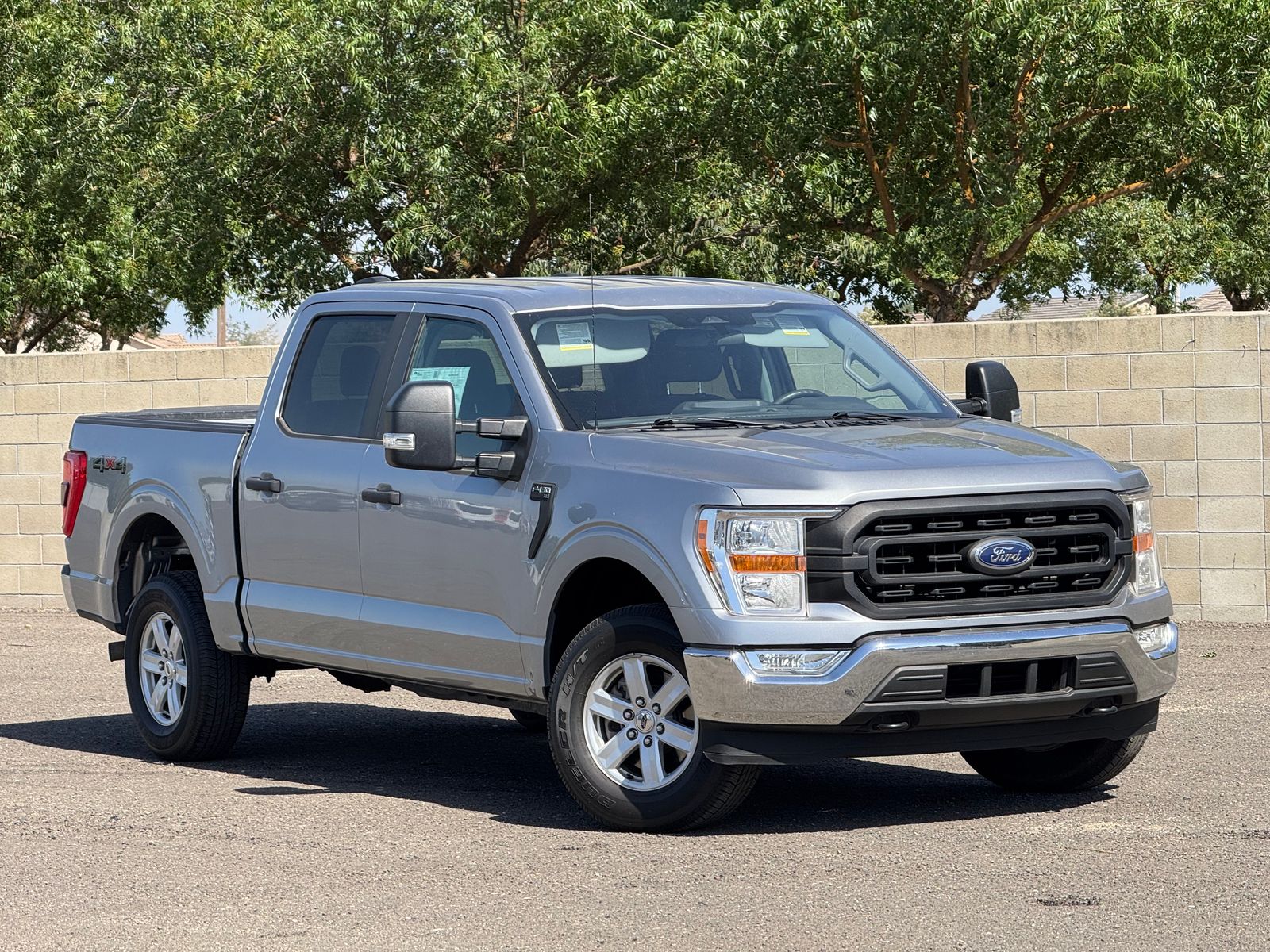 Silver Metallic 2021 Ford F-150 XL SuperCrew 4WD Pickup Truck Four-Wheel Drive Automatic