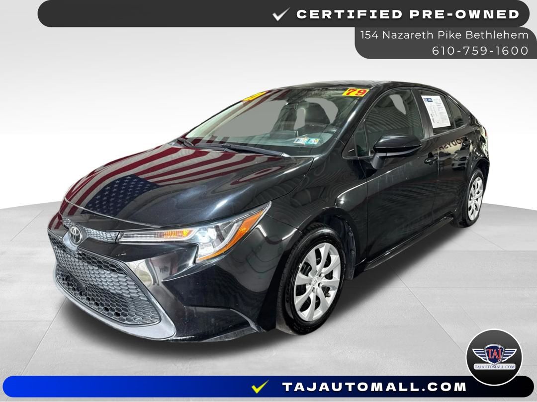 Black Sand Pearl 2021 Toyota Corolla Sedan Front-Wheel Drive Continuously Variable Transmission