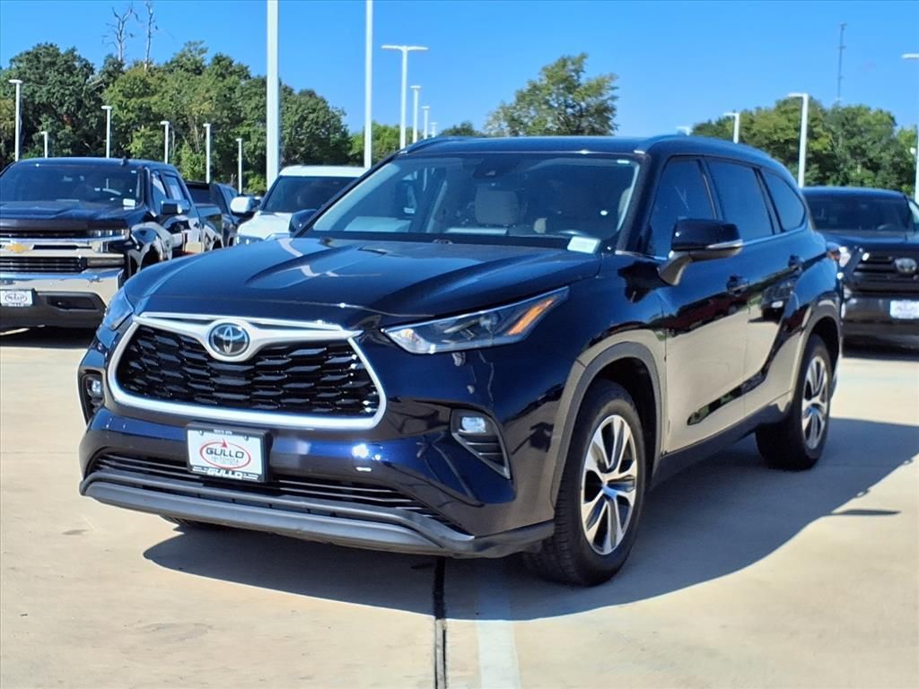 2021 Toyota Highlander XLE Blue at DeMontrond Mazda