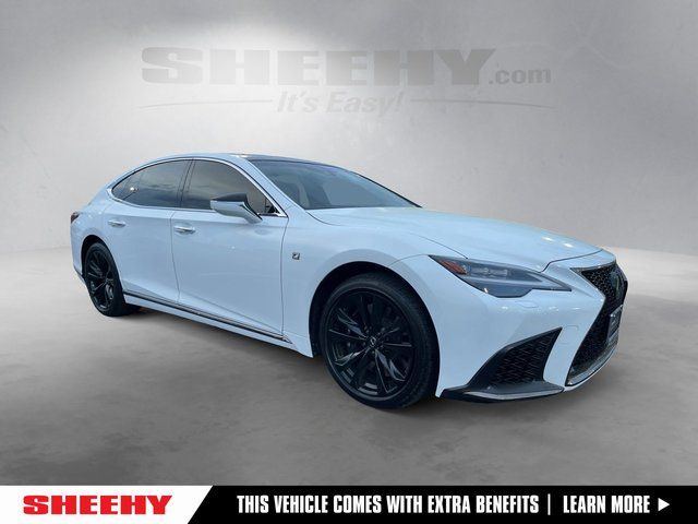 Ultra White 2023 Lexus LS 500 F Sport AWD Sedan All-Wheel Drive Automatic