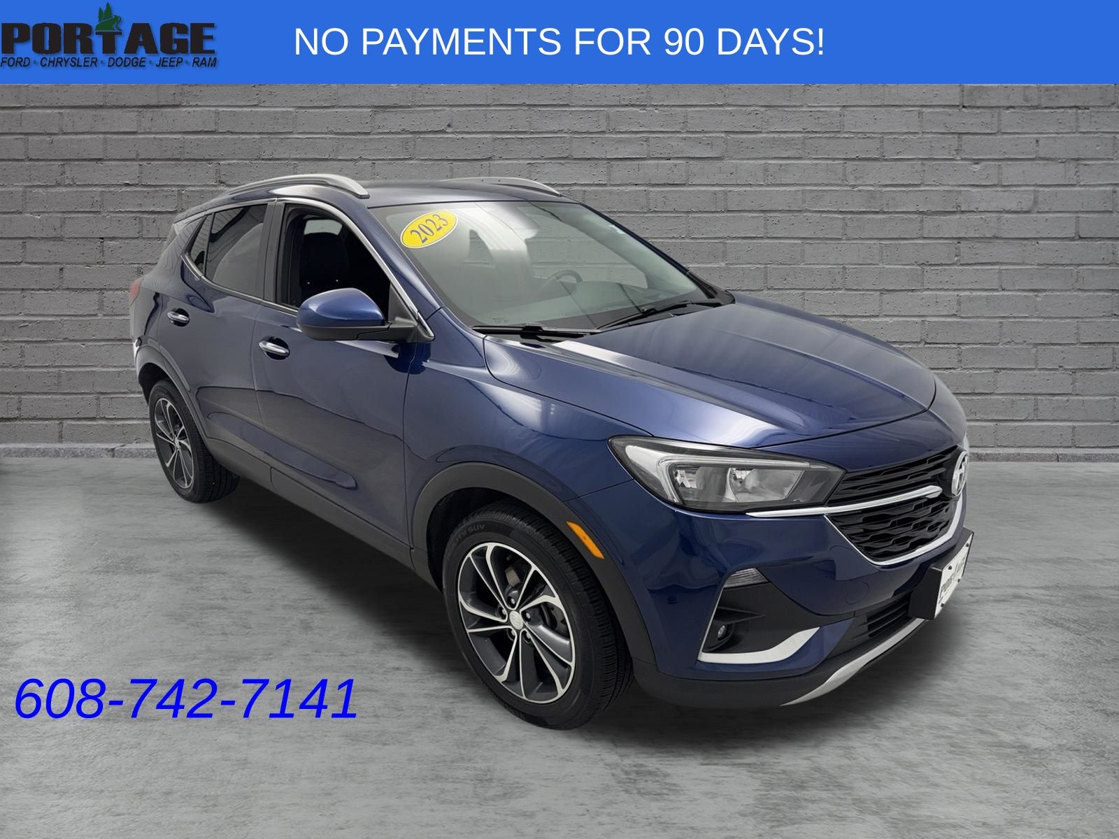 Sapphire Metallic 2023 Buick Encore GX SUV / Crossover Front-Wheel Drive Continuously Variable Transmission