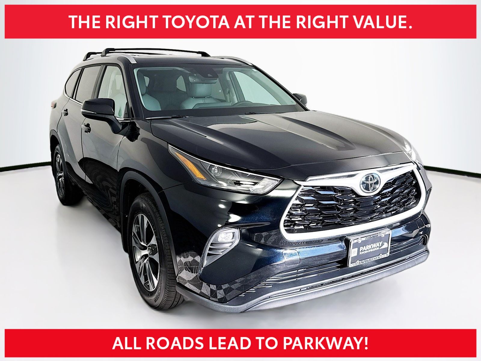 Midnight Black Metallic 2026 Toyota Highlander SUV / Crossover All-Wheel Drive 8-Speed Automatic