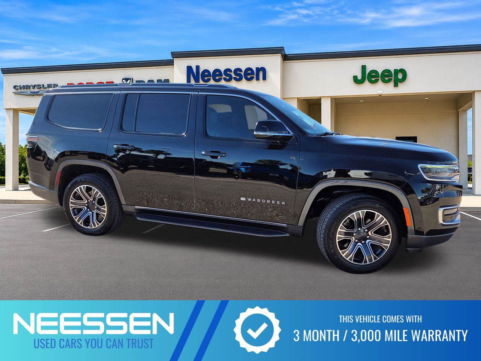 Diamond Black 2022 Jeep Wagoneer SUV / Crossover 4X2 8-Speed Automatic