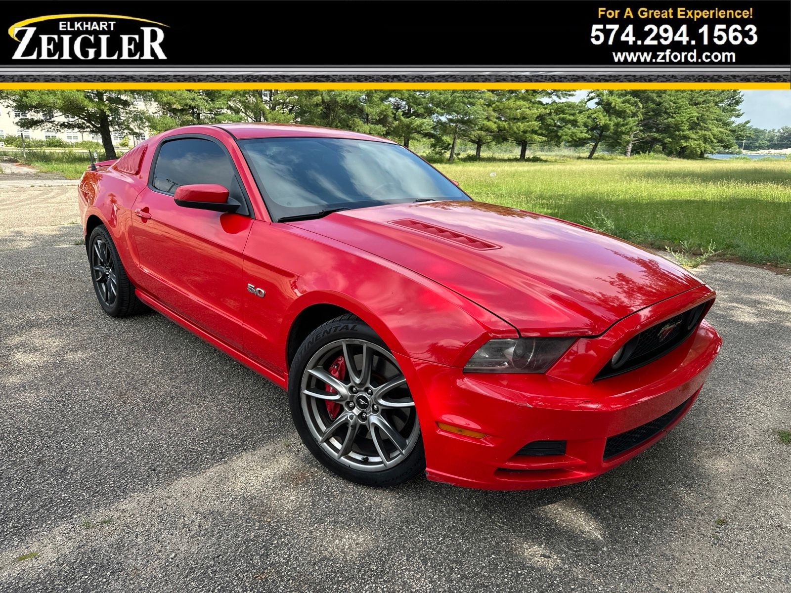 Race Red 2014 Ford Mustang Coupe Rear-Wheel Drive 6-Speed Manual