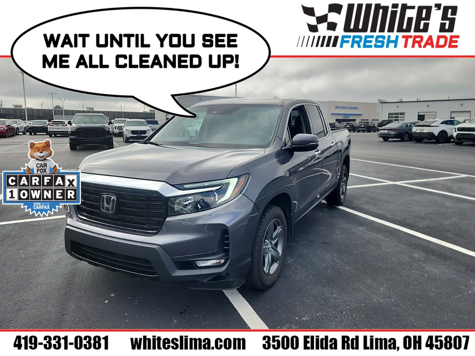 Black 2023 Honda Ridgeline Pickup Truck All-Wheel Drive 9-Speed Automatic