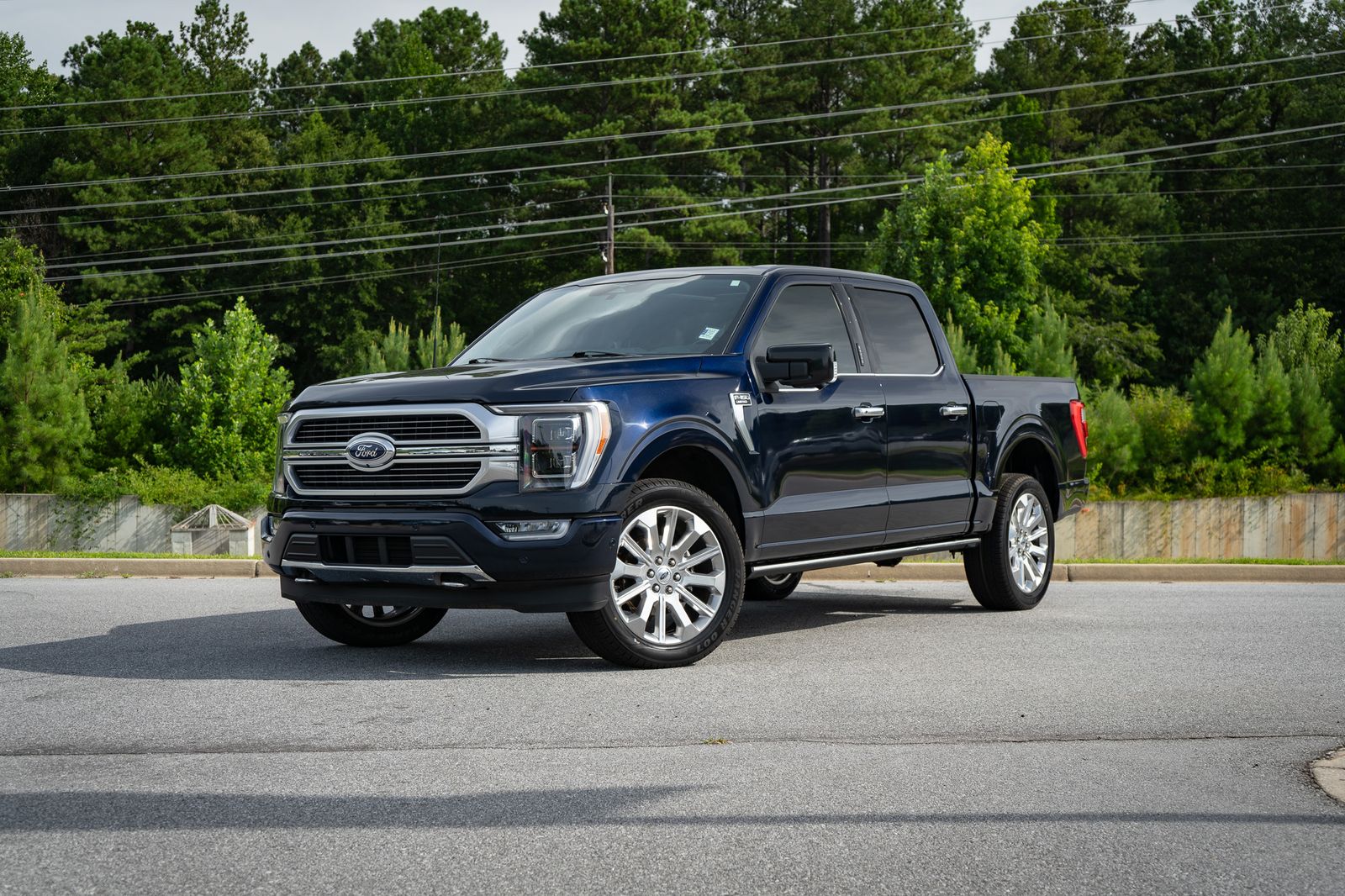 Blue Metallic 2023 Ford F-150 Pickup Truck Four-Wheel Drive Automatic