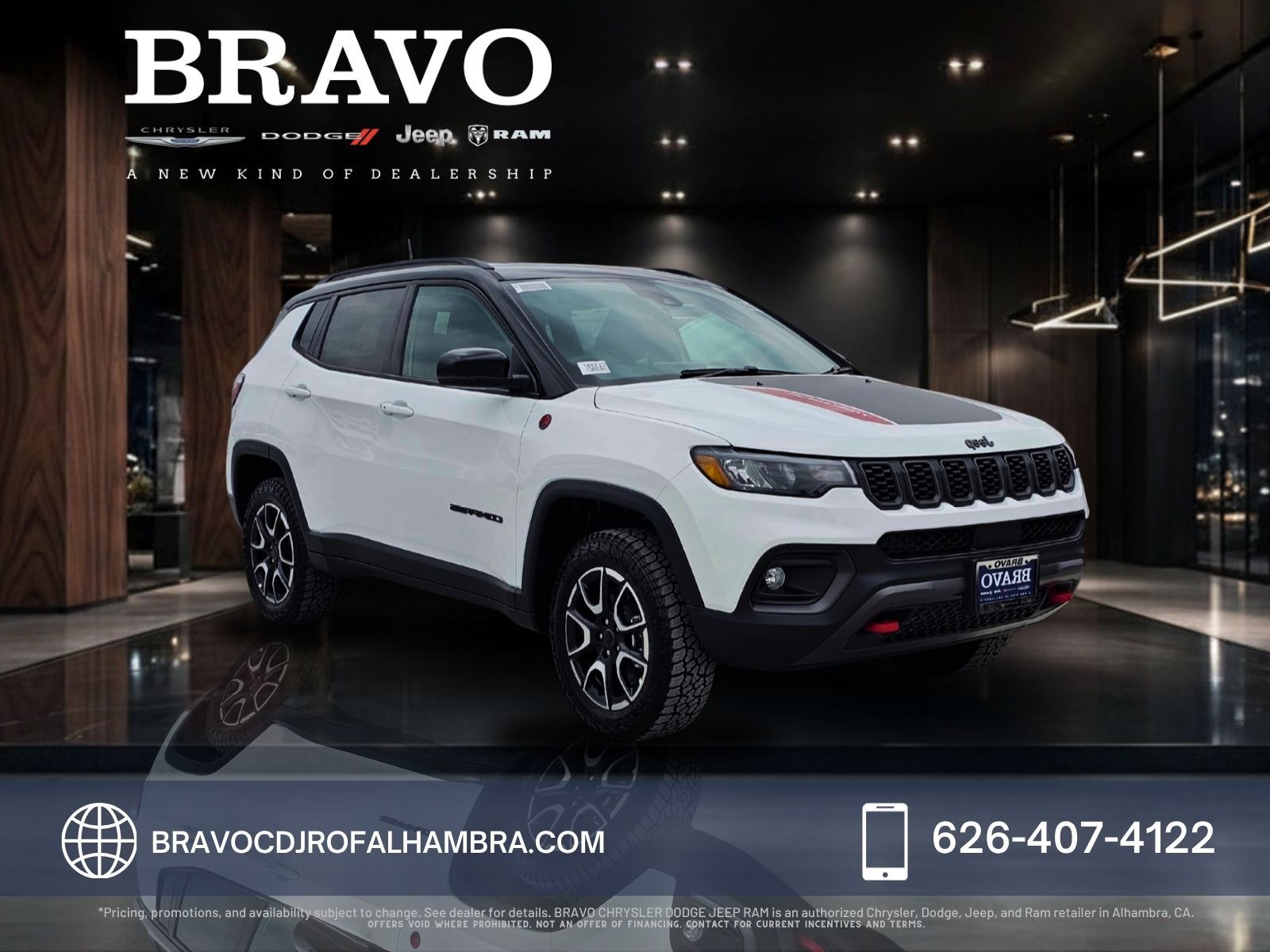 Bright White Clearcoat 2026 Jeep Compass SUV / Crossover Four-Wheel Drive 8-Speed Automatic