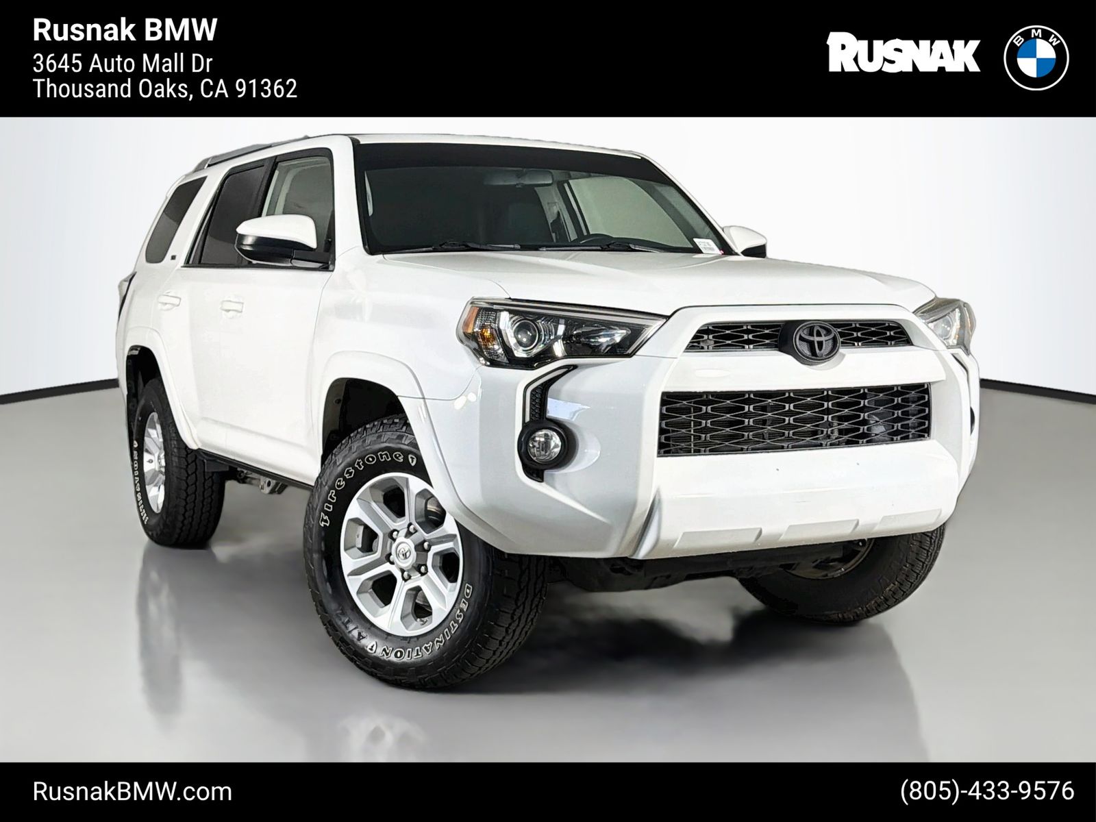 Super White 2018 Toyota 4Runner SUV / Crossover 4X2 5-Speed Automatic Overdrive