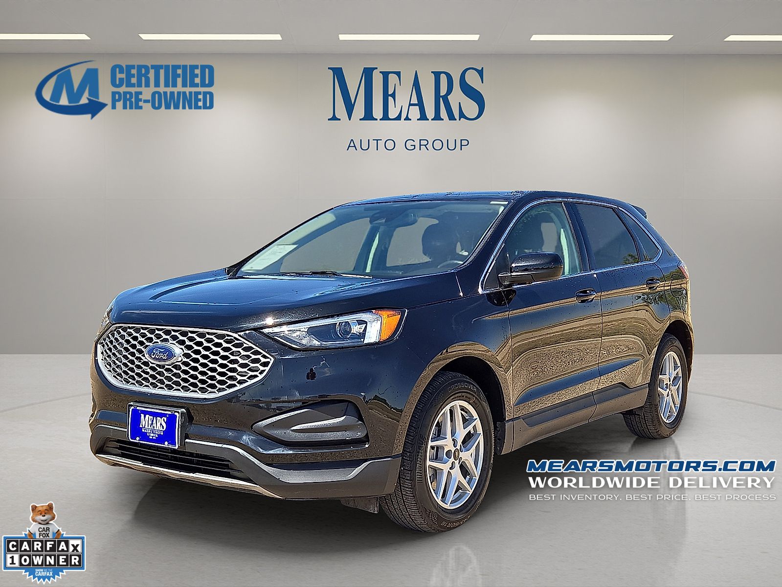 Agate Black Metallic 2024 Ford Edge SUV / Crossover All-Wheel Drive 8-Speed Automatic