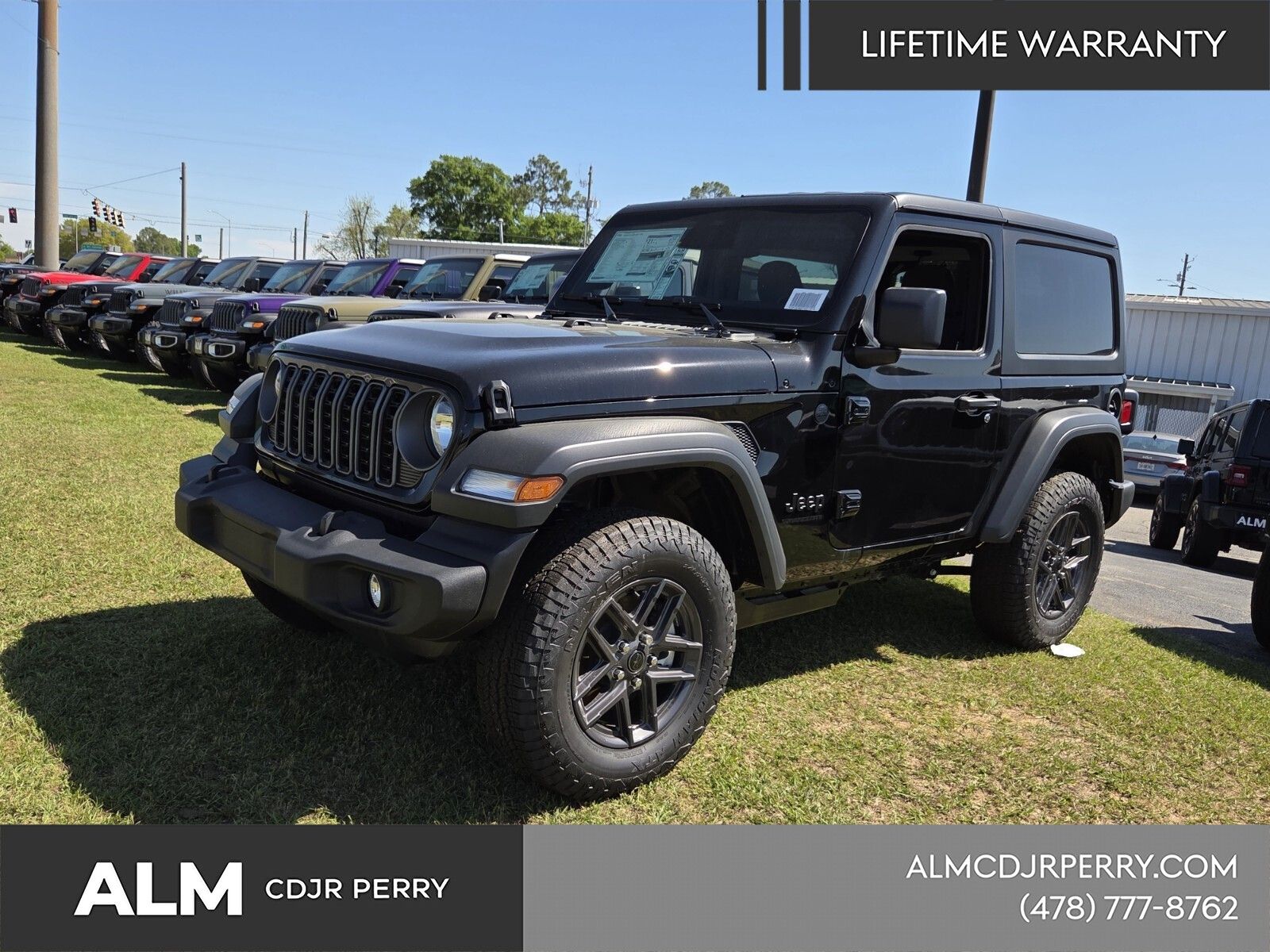 Black Clearcoat 2026 Jeep Wrangler Sport S 2-Door 4WD SUV / Crossover Four-Wheel Drive 8-Speed Automatic