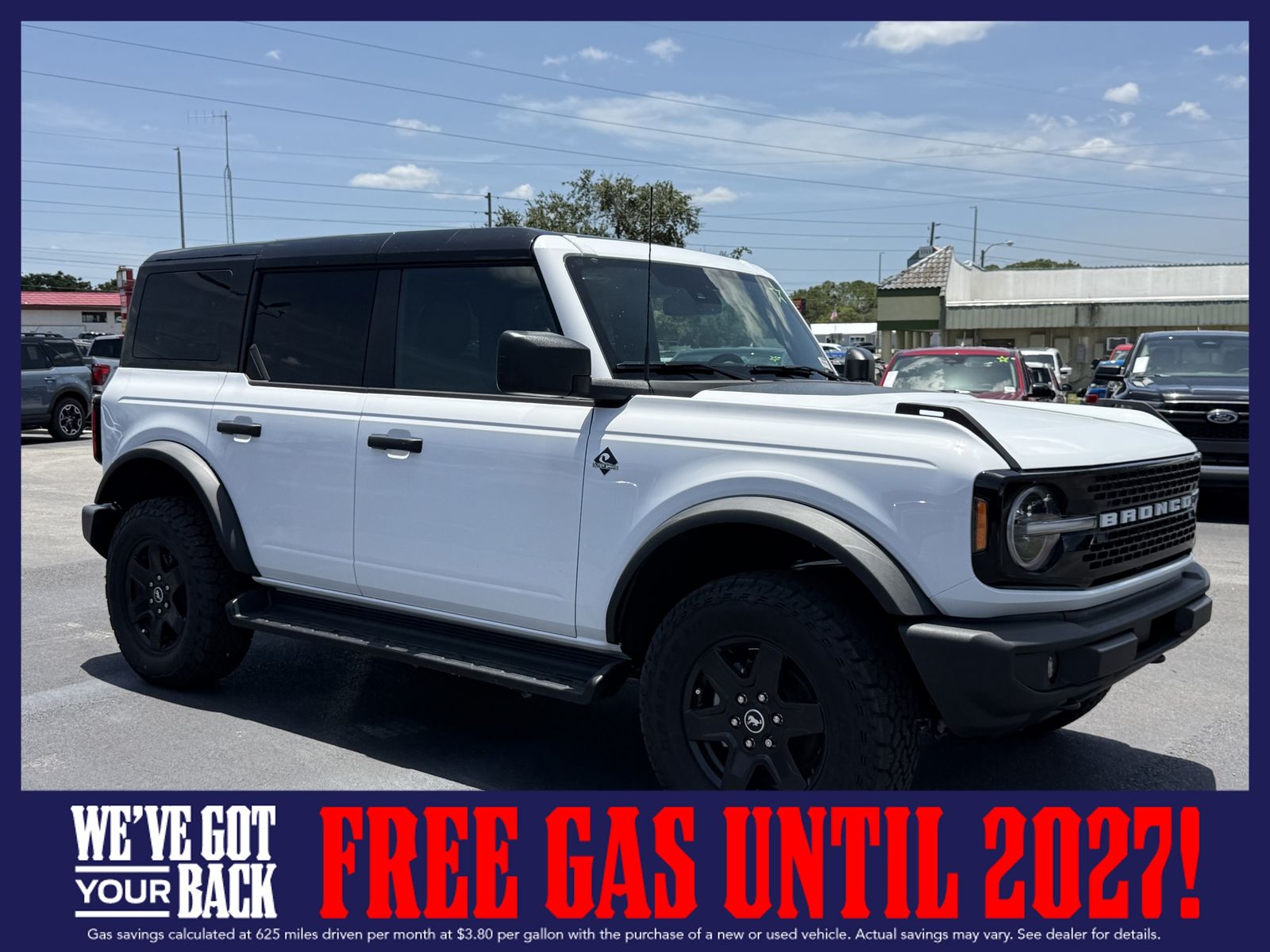 Oxford White 2025 Ford Bronco SUV / Crossover Four-Wheel Drive Automatic