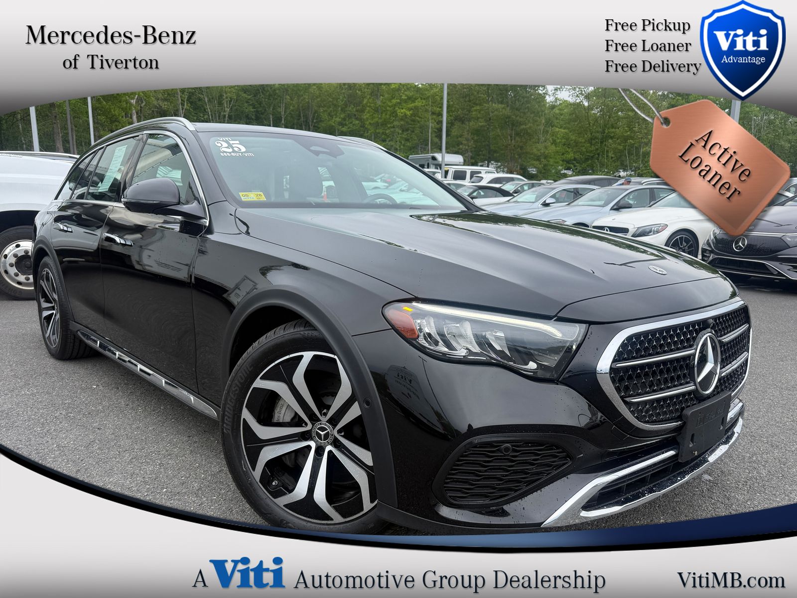 Obsidian Black Metallic 2025 Mercedes-Benz E-Class All-Terrain Wagon All-Wheel Drive 9-Speed Automatic