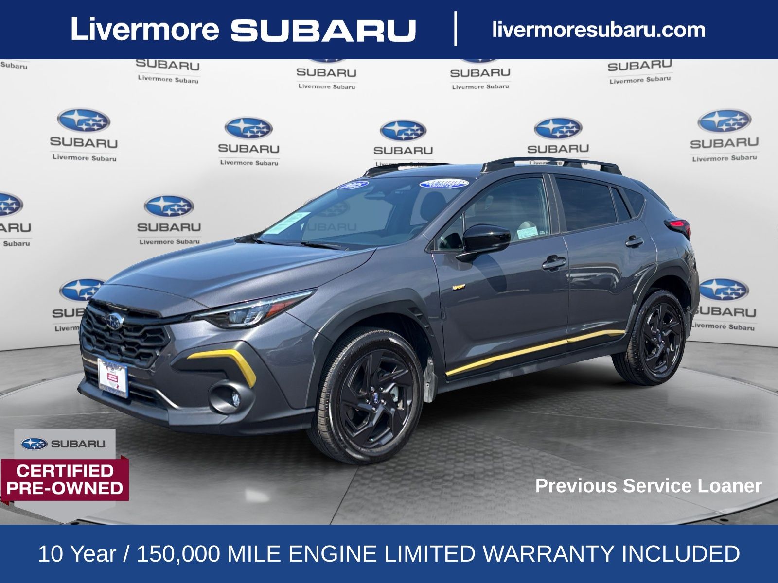 Magnetite Gray Metallic 2025 Subaru Crosstrek SUV / Crossover All-Wheel Drive Continuously Variable Transmission
