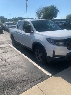 White 2024 Honda Ridgeline Pickup Truck All-Wheel Drive 9-Speed Automatic