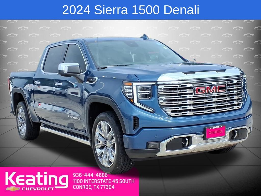 Downpour Metallic 2024 GMC Sierra 1500 Pickup Truck Four-Wheel Drive Automatic