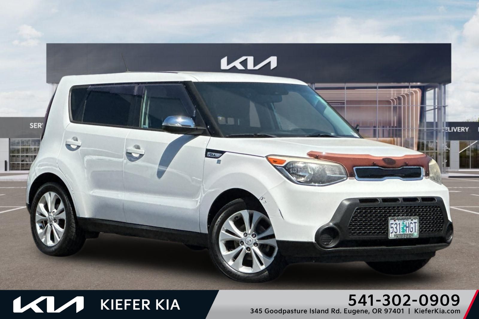 Clear White 2014 Kia Soul Wagon Front-Wheel Drive 6-Speed Automatic