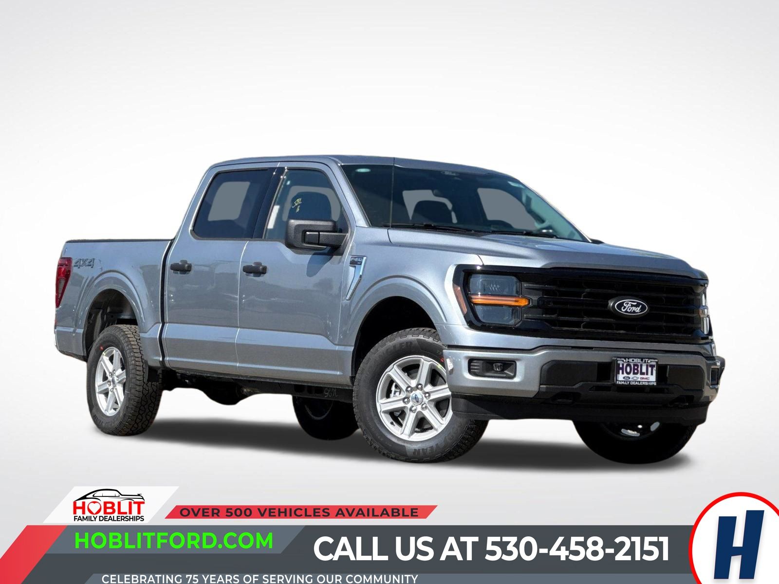 Iconic Silver Metallic 2026 Ford F-150 Pickup Truck Four-Wheel Drive Automatic