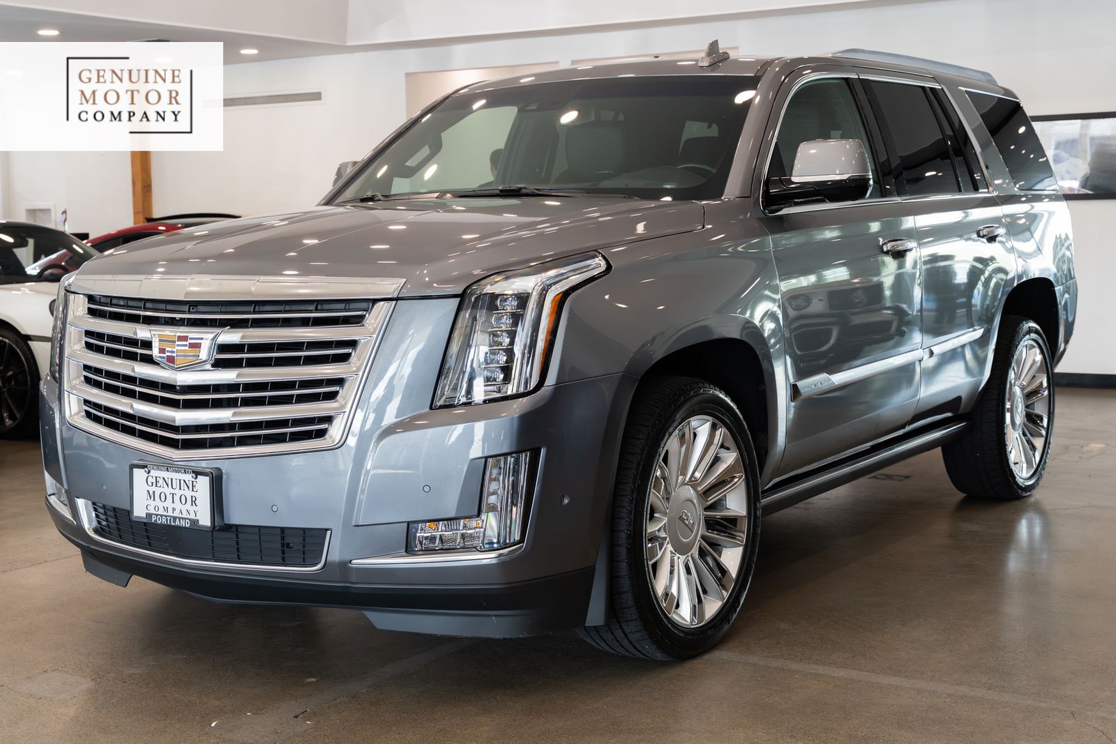 Gray (Satin Steel Metallic) 2018 Cadillac Escalade SUV / Crossover Four-Wheel Drive
