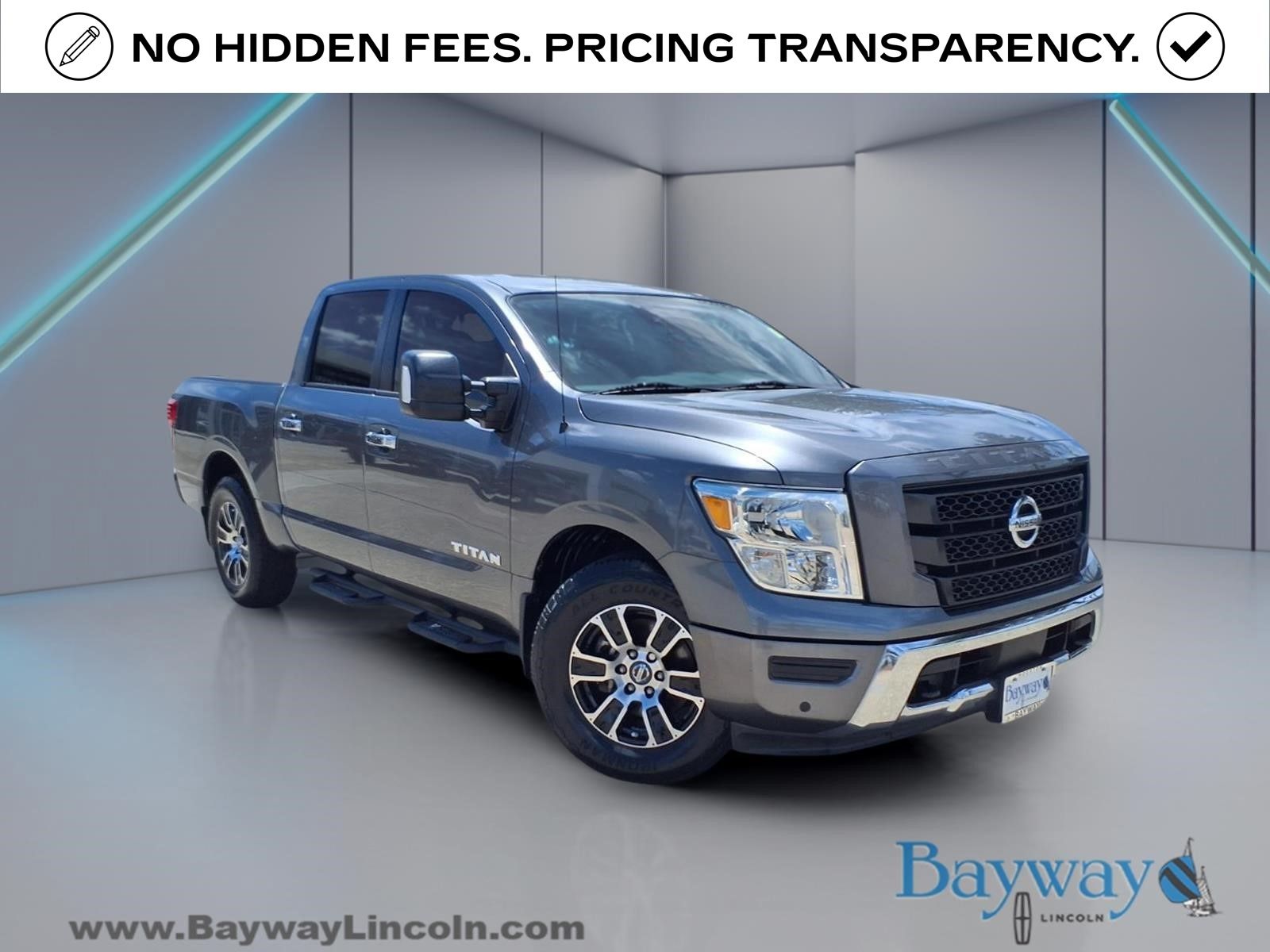 Gray (Gun Metallic) 2021 Nissan Titan Pickup Truck 4X2 9-Speed Automatic