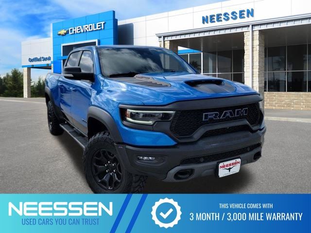 Blue Pearl 2021 RAM 1500 TRX Crew Cab 4WD Pickup Truck All-Wheel Drive 8-Speed Automatic