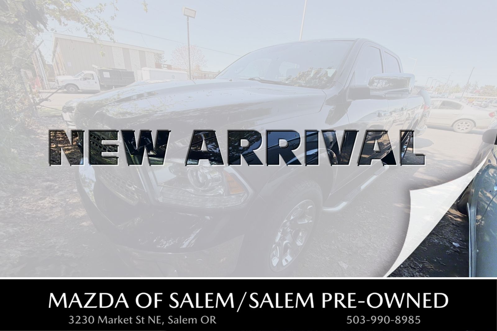 Black Clearcoat 2014 RAM 1500 Pickup Truck Four-Wheel Drive 8-Speed Automatic