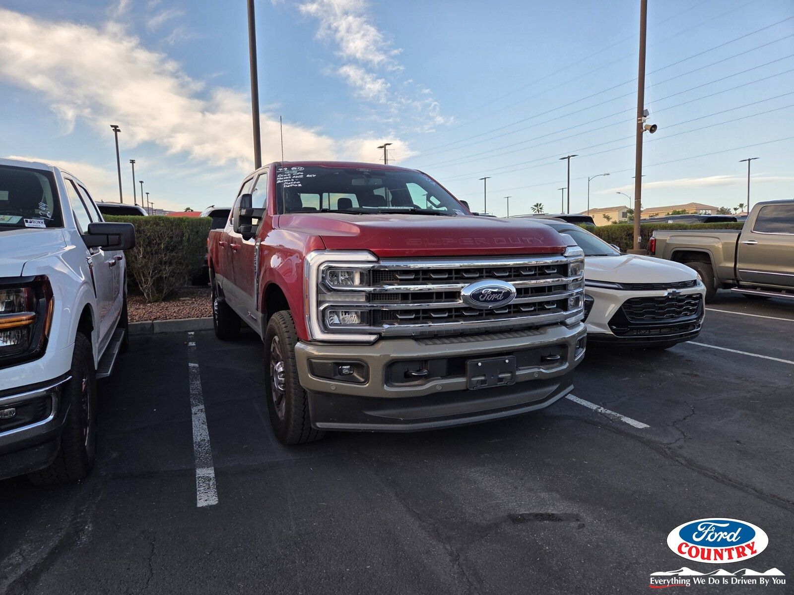 Ruby Red Metallic Tinted Clearcoat 2026 Ford F-250 Super Duty King Ranch Crew Cab 4WD Pickup Truck Four-Wheel Drive Automatic