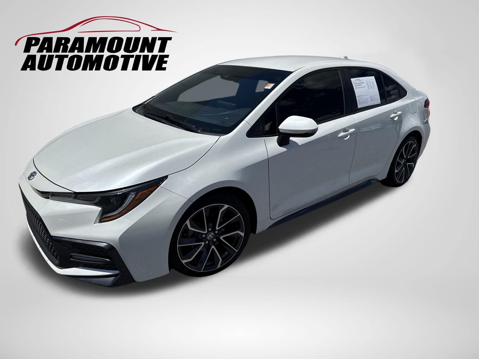 White (Blizzard Pearl) 2021 Toyota Corolla Sedan Front-Wheel Drive Continuously Variable Transmission