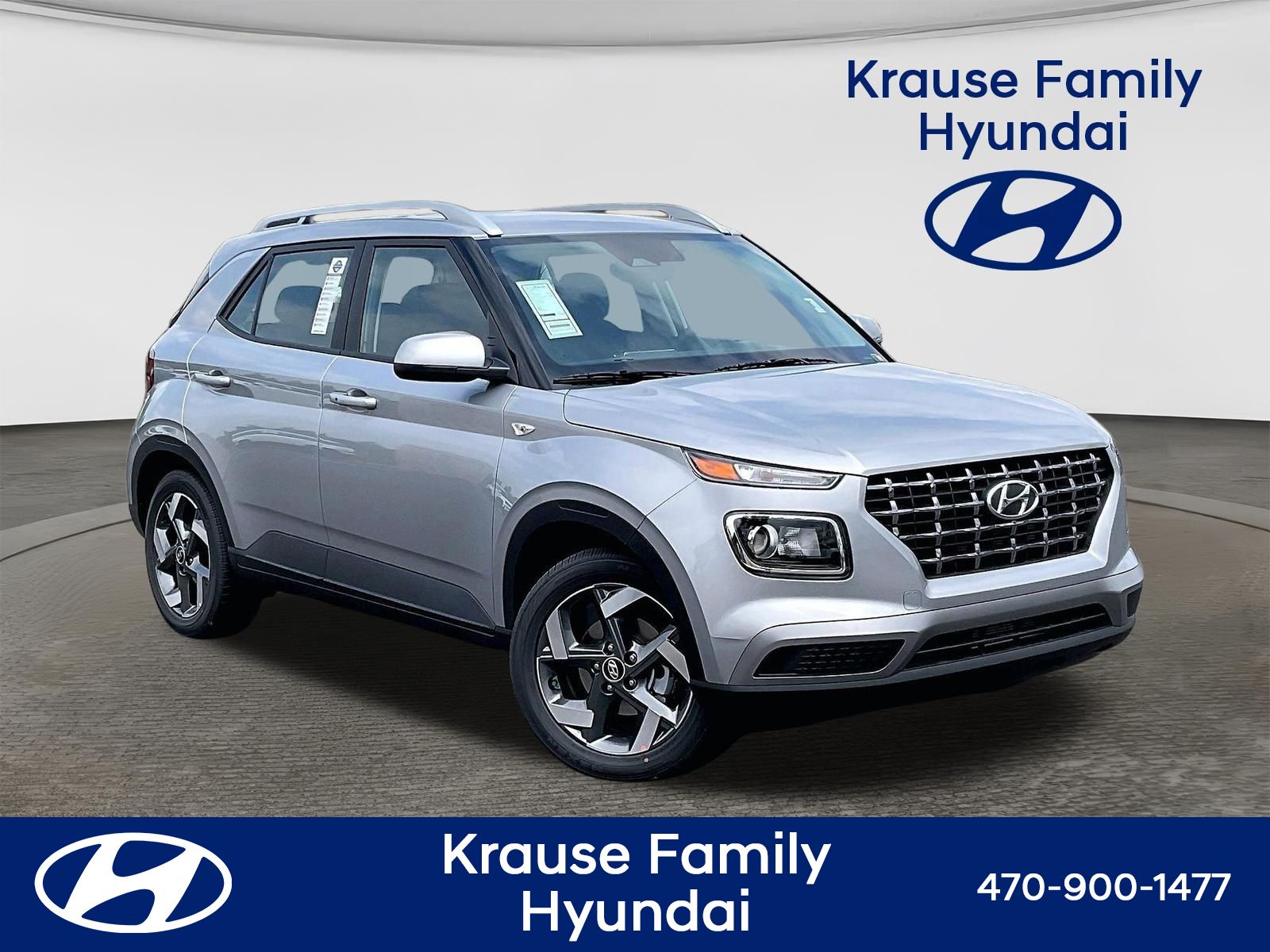 Shimmering Silver 2026 Hyundai Venue SUV / Crossover Front-Wheel Drive Continuously Variable Transmission