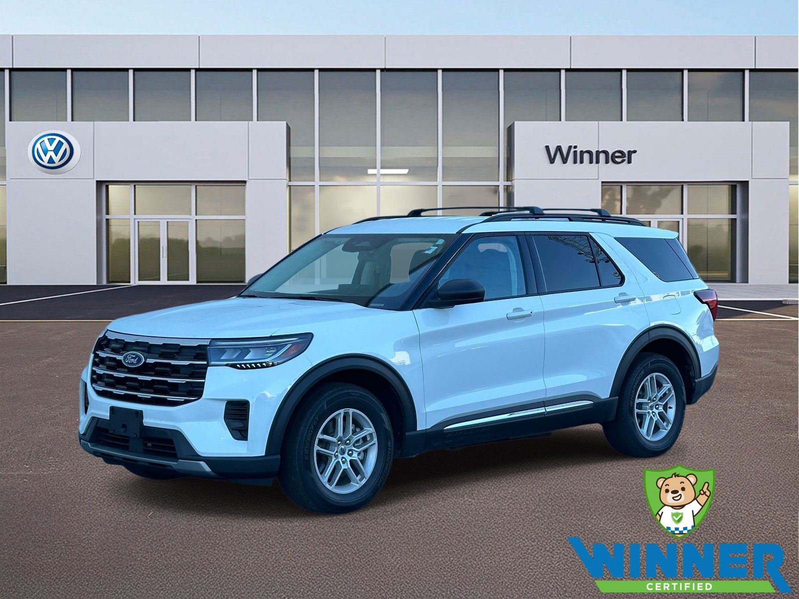 White Metallic 2025 Ford Explorer SUV / Crossover All-Wheel Drive Automatic