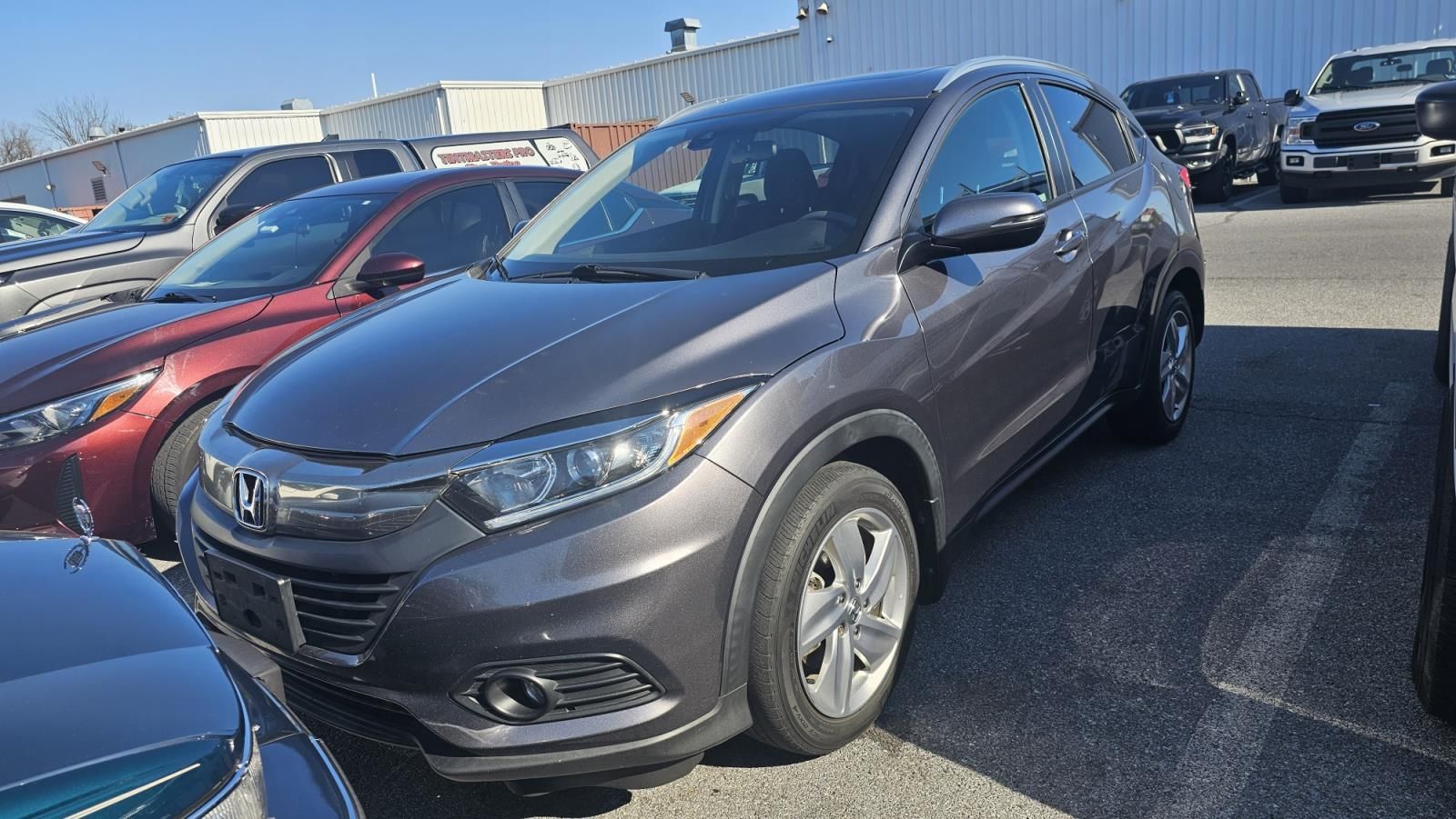 Gray 2020 Honda HR-V EX AWD SUV / Crossover All-Wheel Drive Continuously Variable Transmission