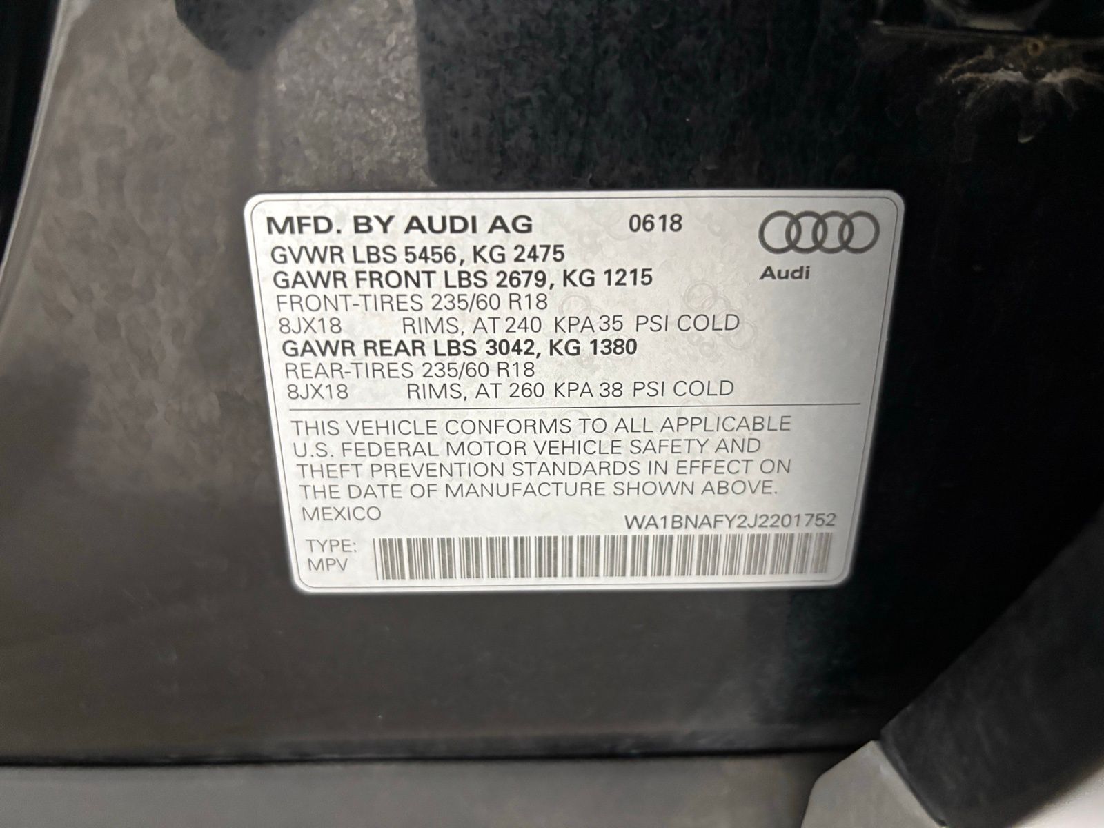 Used Car 2018 Audi Q5  2.0t For Sale Under $20,000 In Austin, Texas