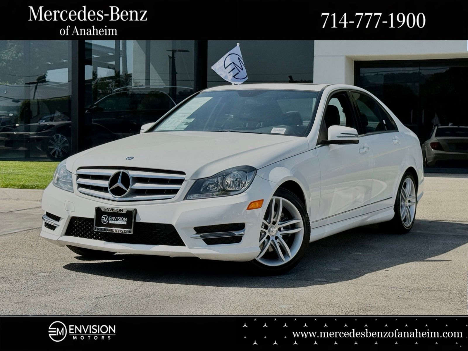 Polar White 2013 Mercedes-Benz C-Class Sedan 7-Speed Automatic