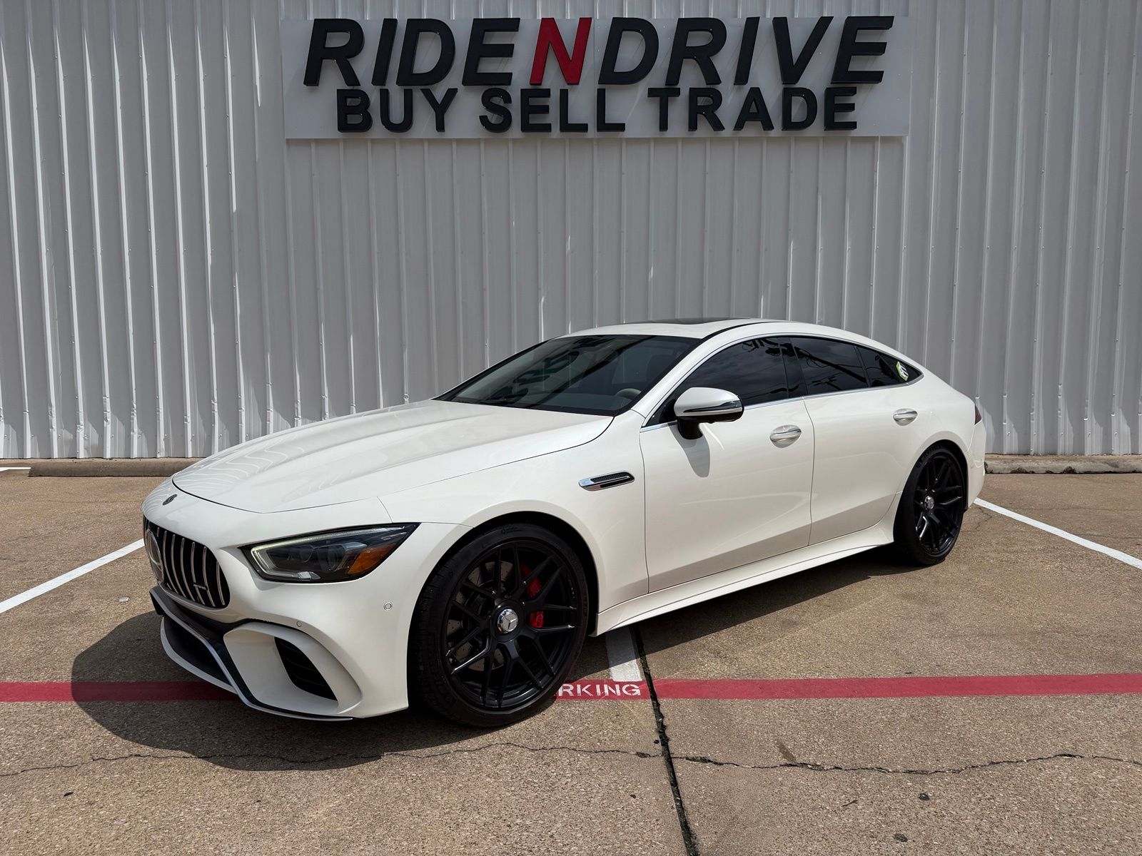 designo Diamond White Metallic 2020 Mercedes-Benz AMG GT Sedan All-Wheel Drive 9-Speed Automatic