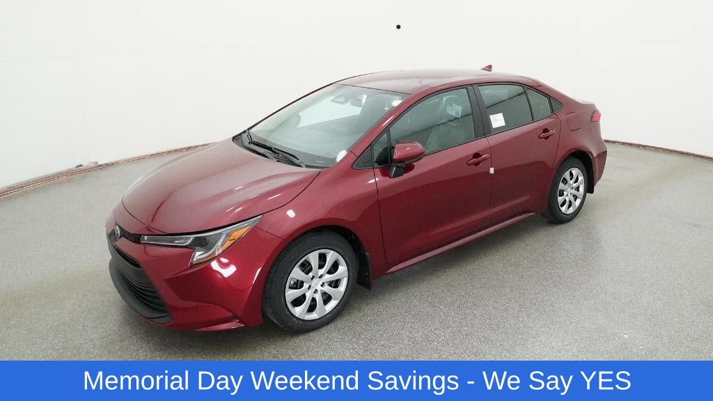 Pearl 2026 Toyota Corolla LE FWD Sedan Front-Wheel Drive Continuously Variable Transmission
