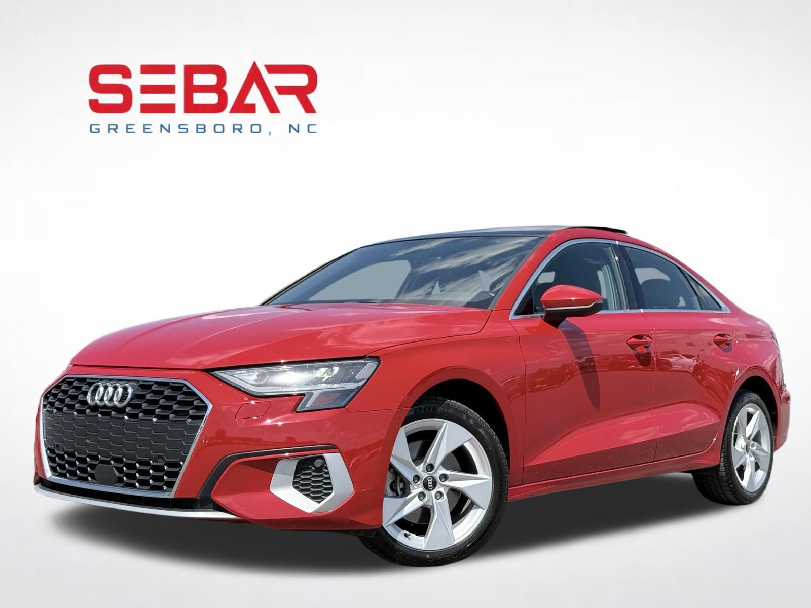 Red 2022 Audi A3 40 TFSI Premium FWD Sedan Front-Wheel Drive 7-Speed Automatic