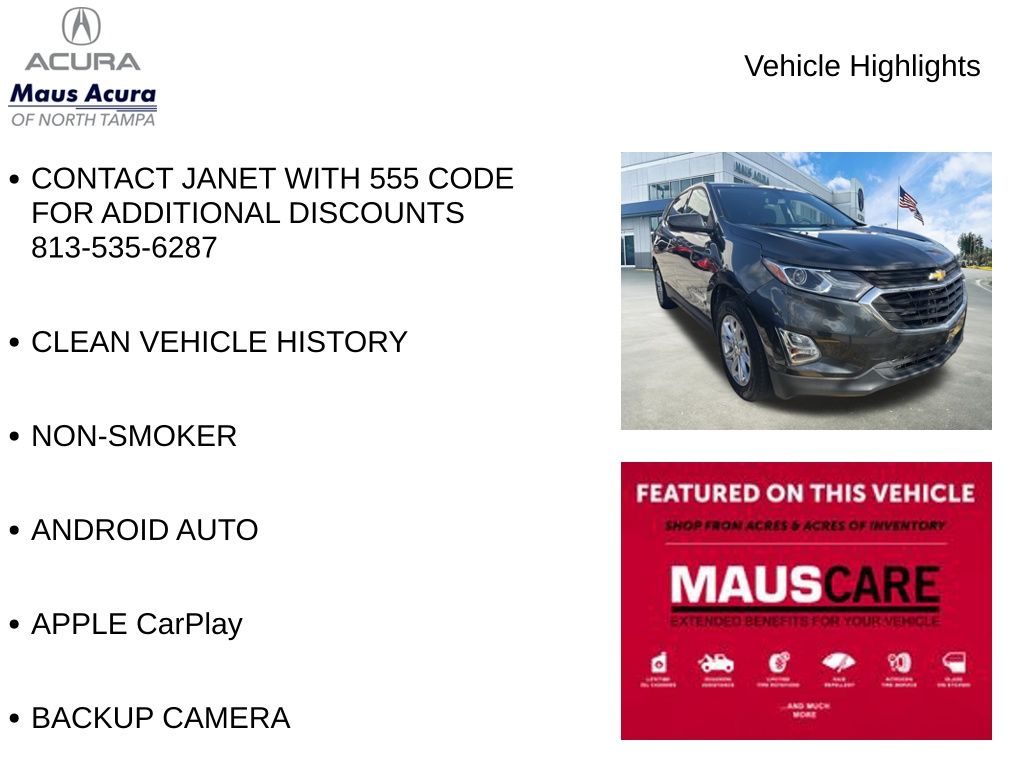 Used 2018 Chevrolet Equinox LT 4D Sport Utility