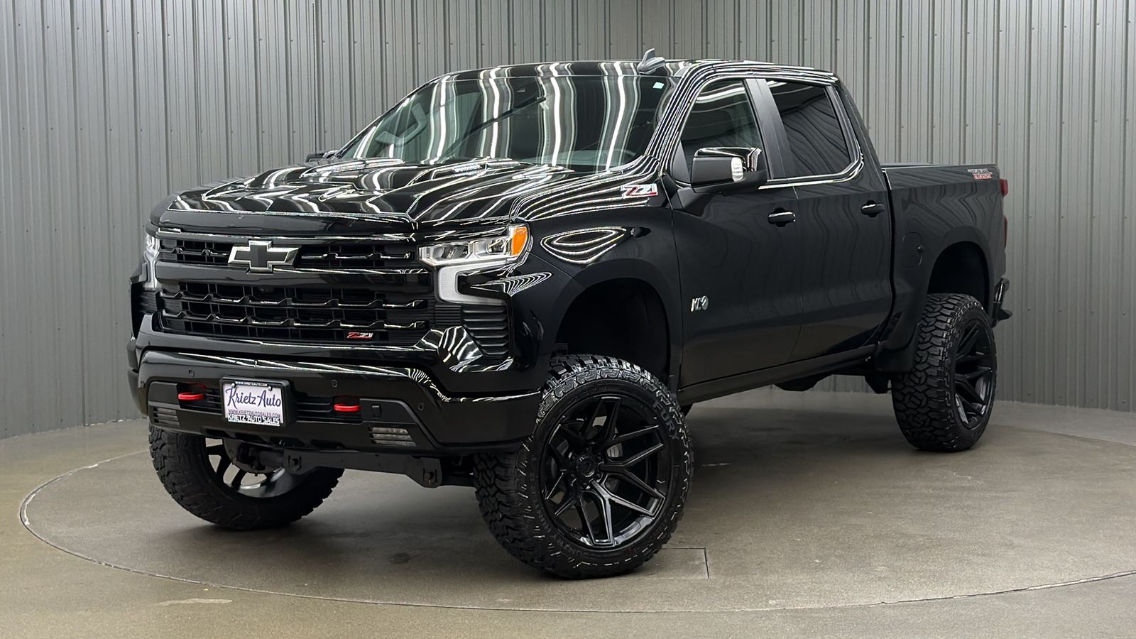 Black 2024 Chevrolet Silverado 1500 Pickup Truck Four-Wheel Drive Automatic